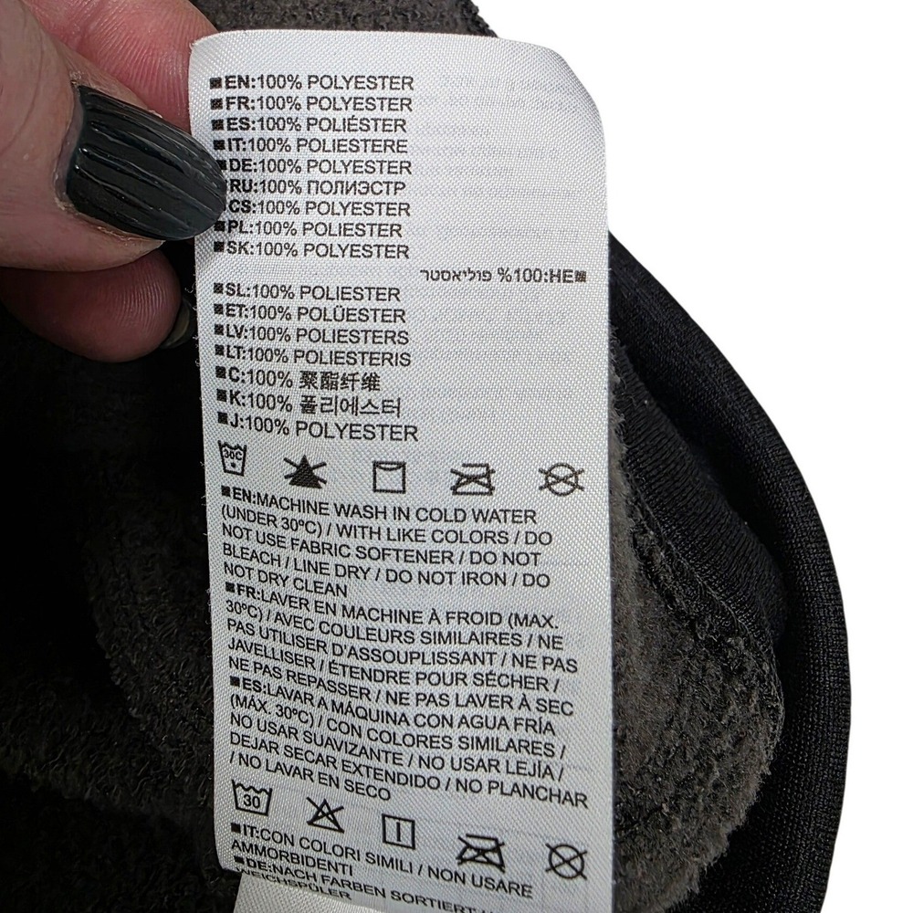 Burton Oak Full-Zip Hoodie Gray Sunset Mountain Graphic Fleece Mens Small - Picture 6 of 11